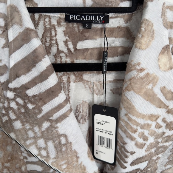 ⚪️ Picadilly Canada Zip-Front Textured Blazer - Size S (NWT) - Picture 8 of 8